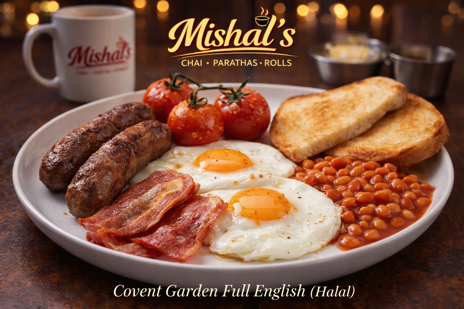 Covent Garden Full English (Halal)